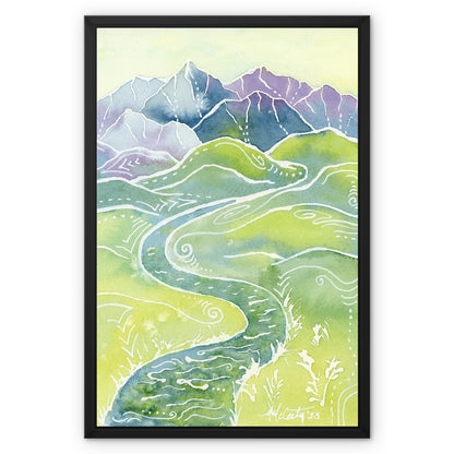 Crystalline Peaks Canvas Print