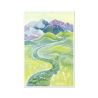 Crystalline Peaks Fine Art Print