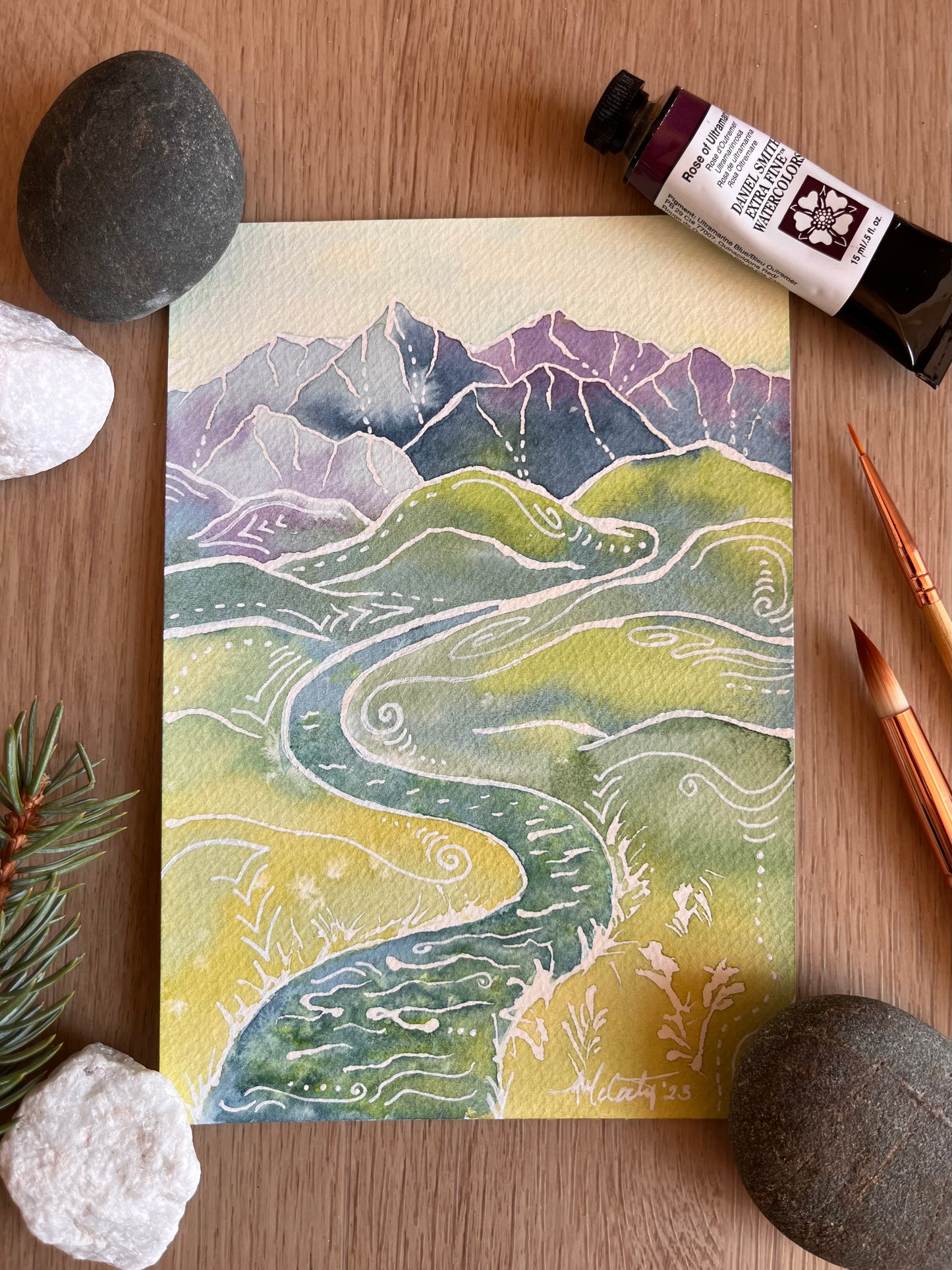 Crystalline Peaks - Original Painting