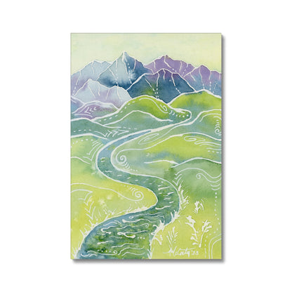 Crystalline Peaks Canvas Print