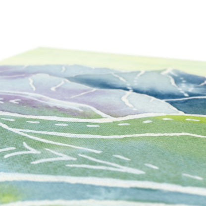 Crystalline Peaks Canvas Print