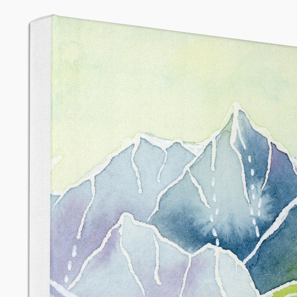 Crystalline Peaks Canvas Print