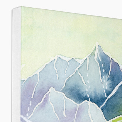 Crystalline Peaks Canvas Print