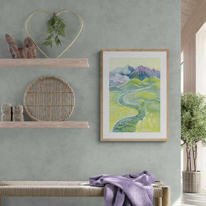 Crystalline Peaks Fine Art Print