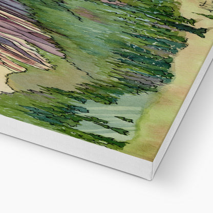 Sunrise Over Flatirons Canvas Print