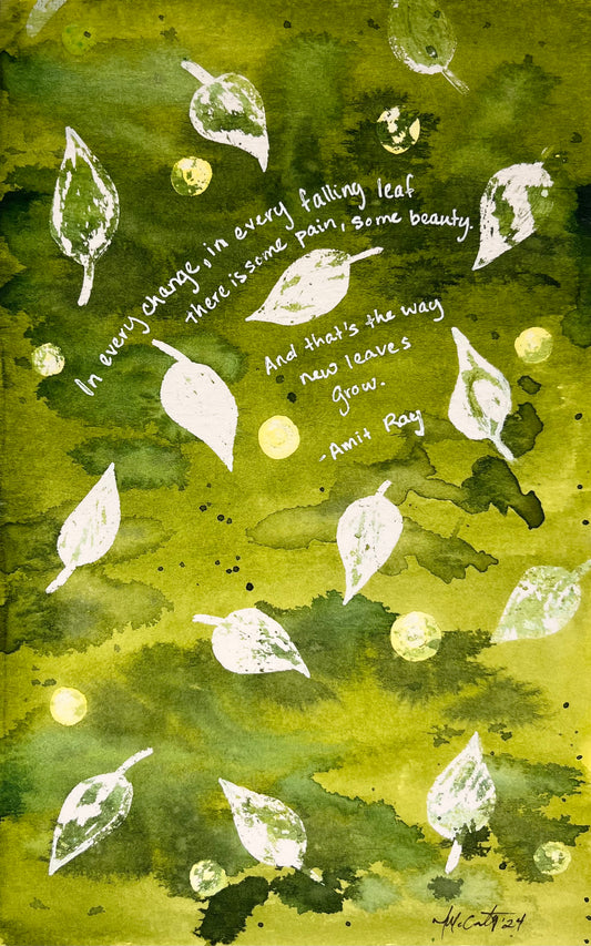 Fall to Grow Painting | Fall to Grow Print | The Sage Leaf Studio