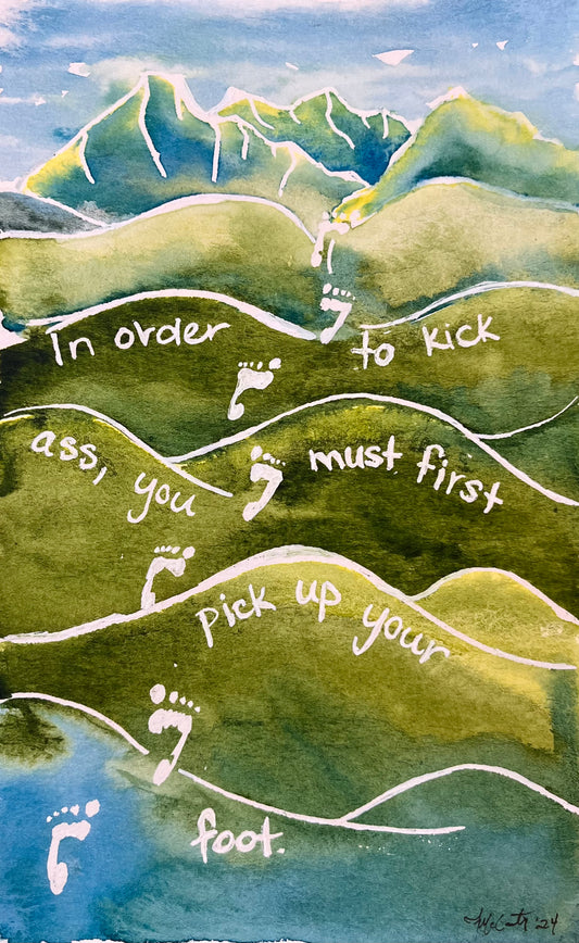 In order to kick ass Painting | In order Art | The Sage Leaf Studio