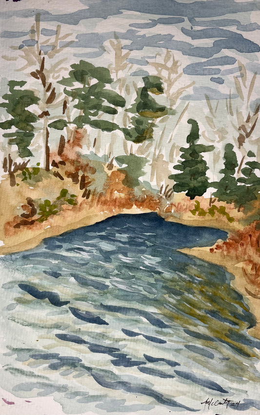 Toano Plein Air Study Painting | The Sage Leaf Studio