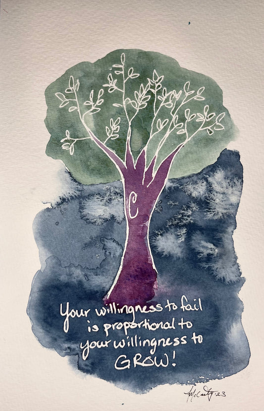 Fail to Grow Art Print | Fail to Grow | The Sage Leaf Studio