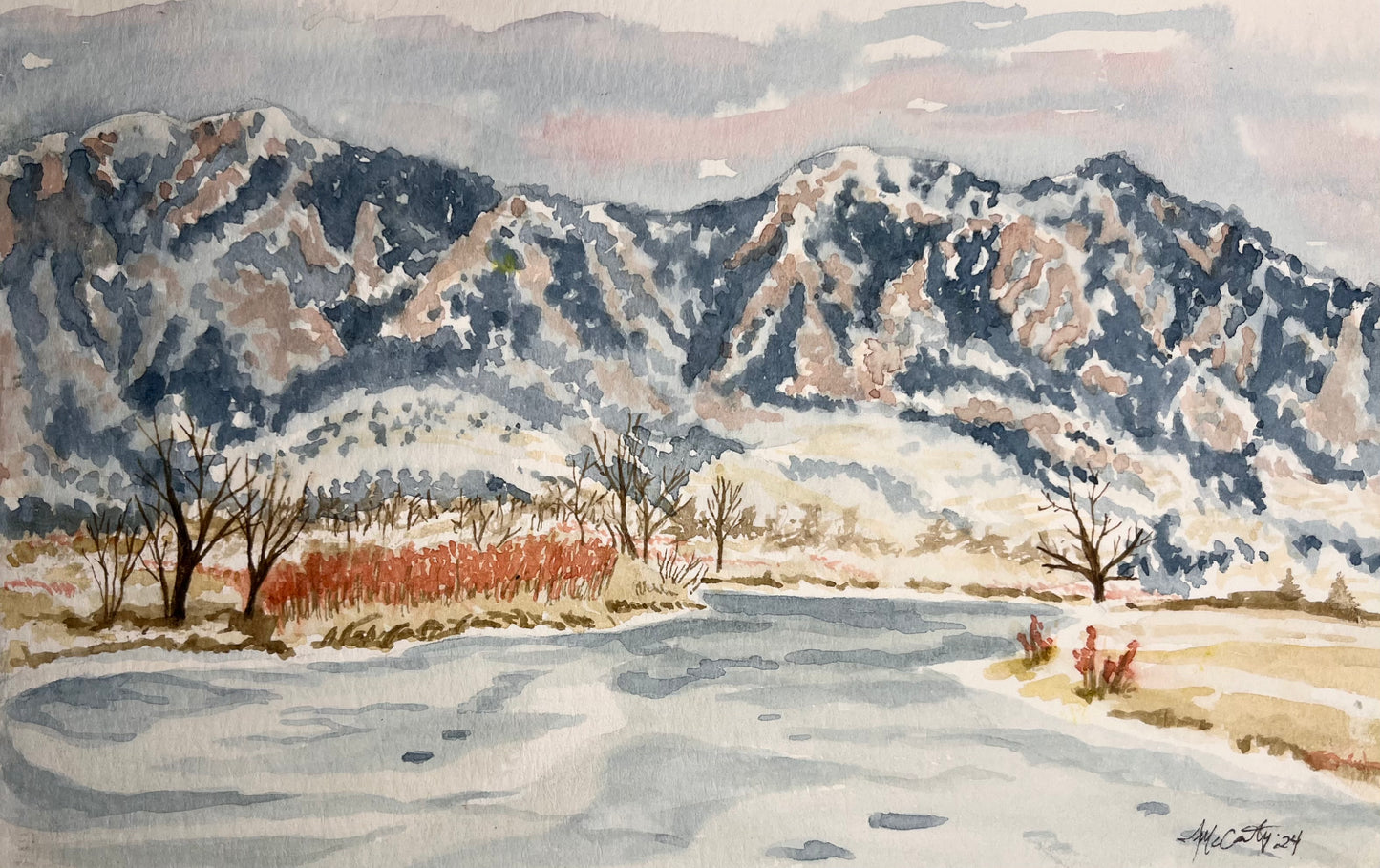 East Boulder Plein Air Study Art | The Sage Leaf Studio