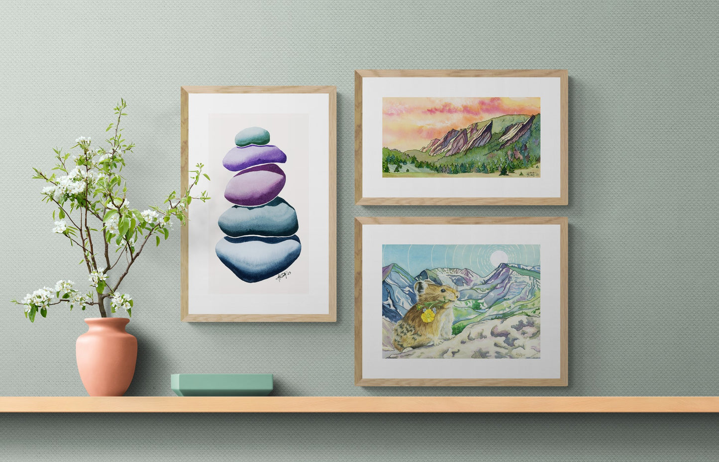 Sunrise Over Flatirons Fine Art Print