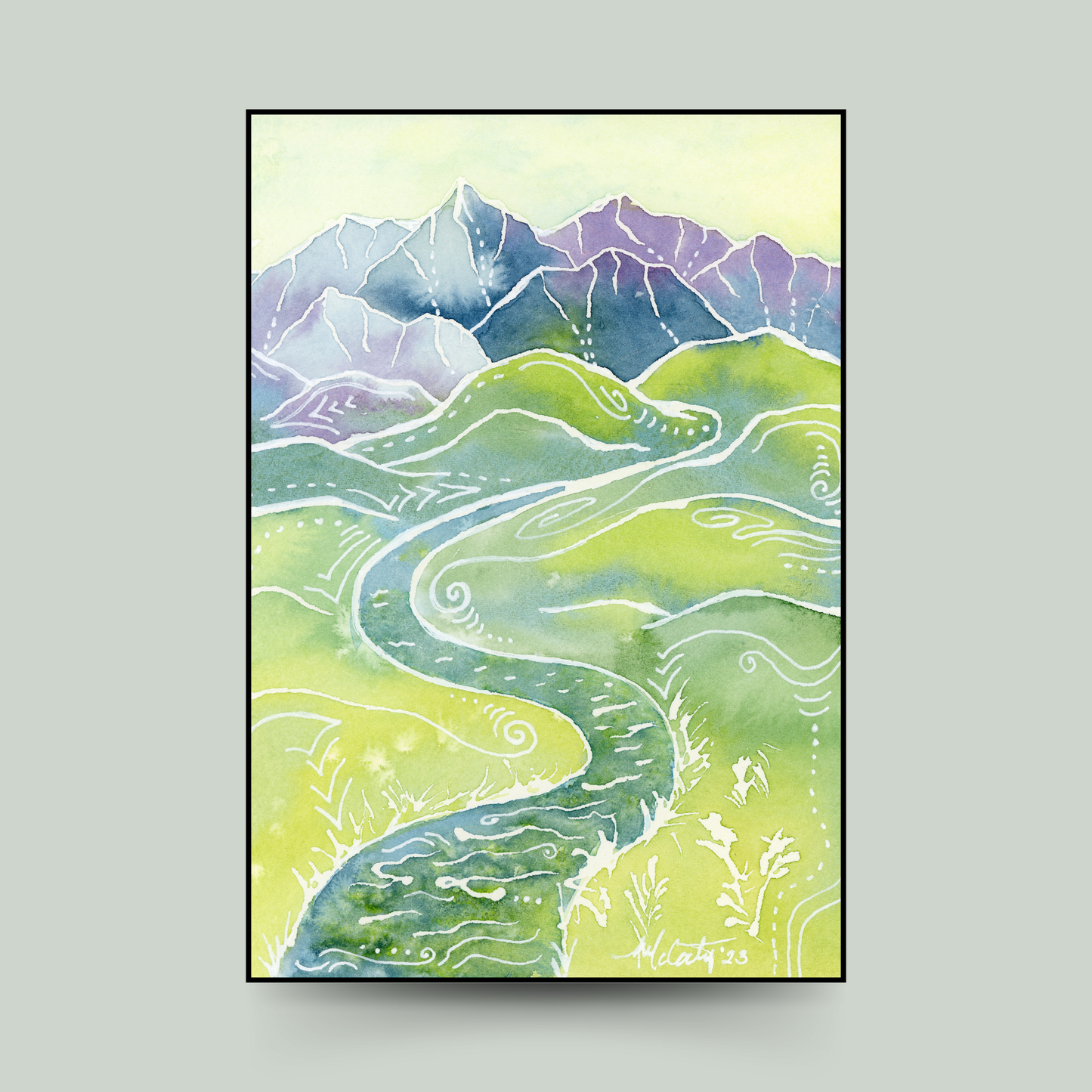 Crystalline Peaks Canvas Print