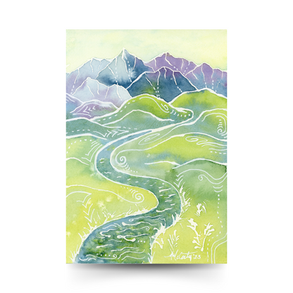 Crystalline Peaks - Original Painting