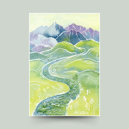 Crystalline Peaks Fine Art Print