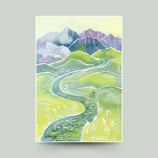 Crystalline Peaks Fine Art Print